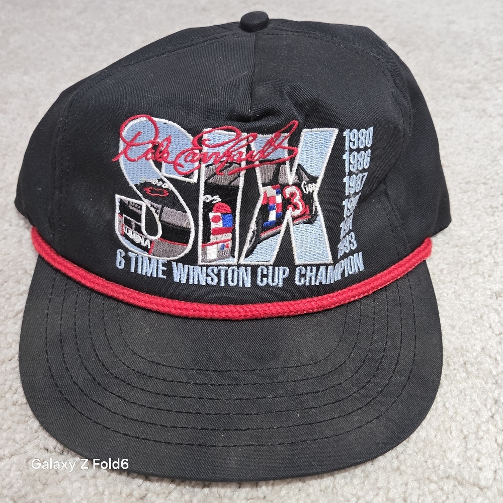 Dale Earnhardt Sr. 6 Time Winston Cup Champion Baseball Hat Embroidered Cap USA
